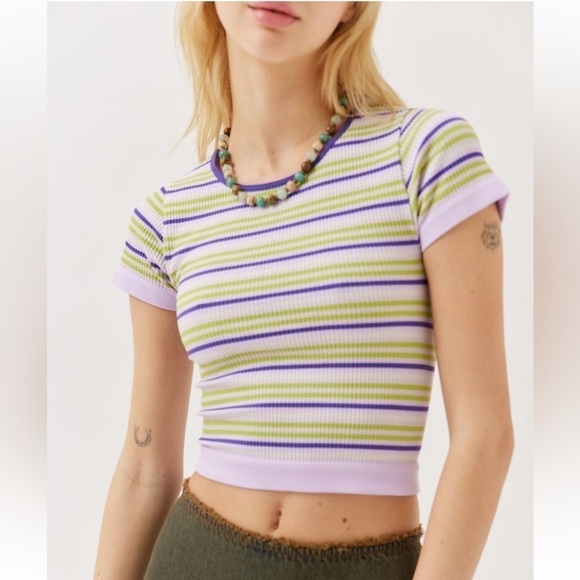 Urban Outfitters Out From Under Everyday Seamless baby tee NWT - Picture 1 of 7